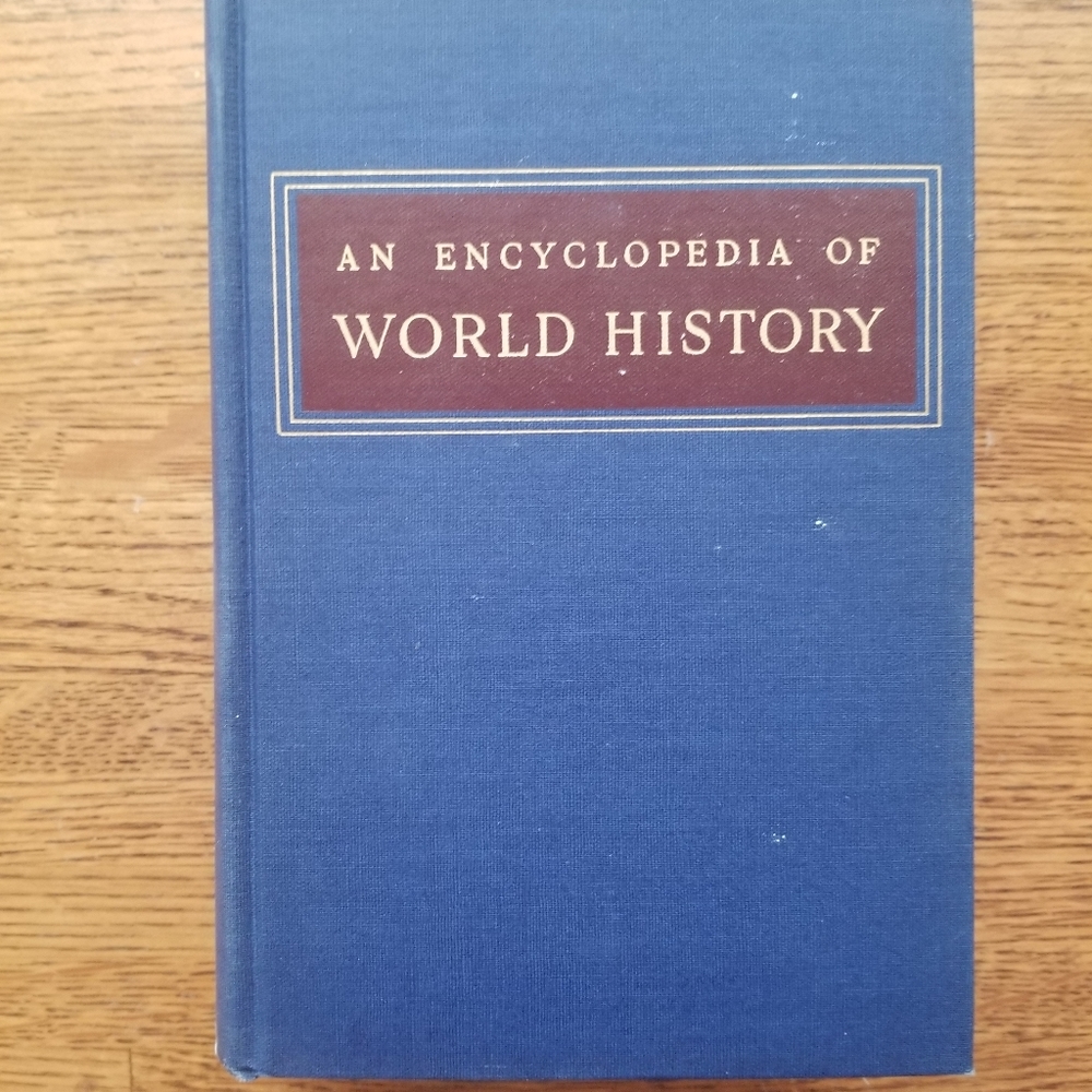 Antique Encyclopedia of History book pub. 1948